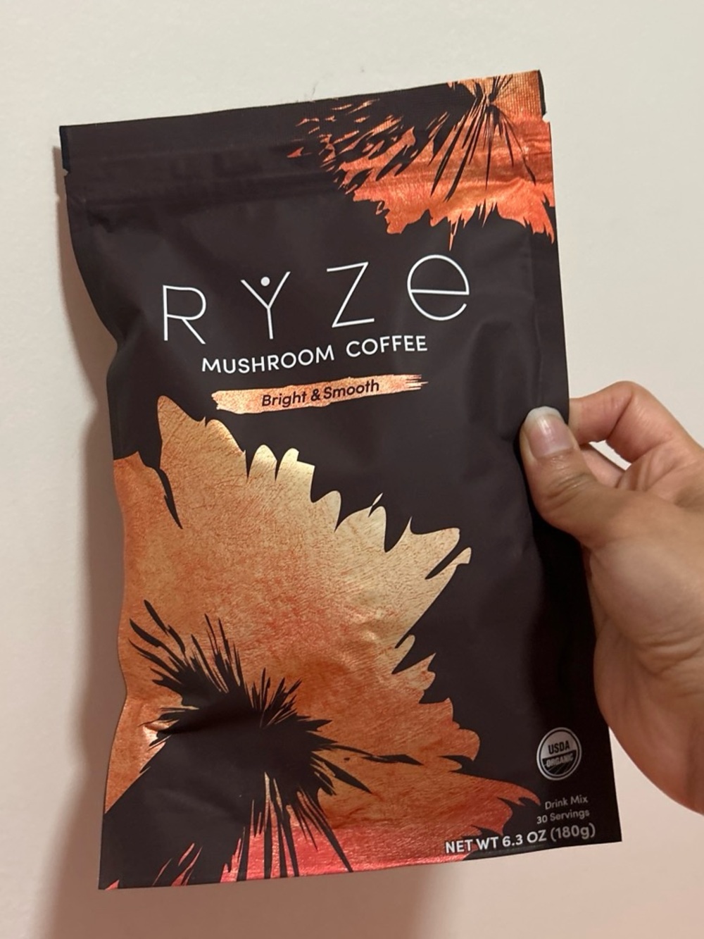 RYZE Mushroom Coffee - Bright & Smooth (Black + Copper)